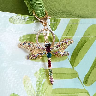 Dragonfly Bling Keychain