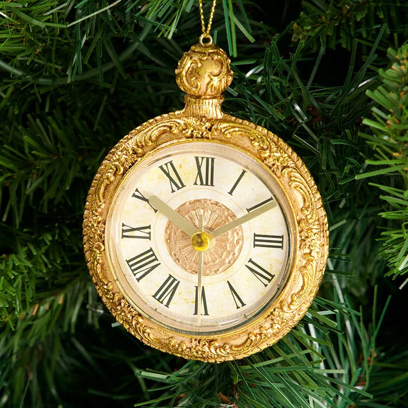 * vintage ornament ୨୧ * クッキー型に時計！ オーナメント Vintage Look Pocket Watch Ornament - Cracker Barrel