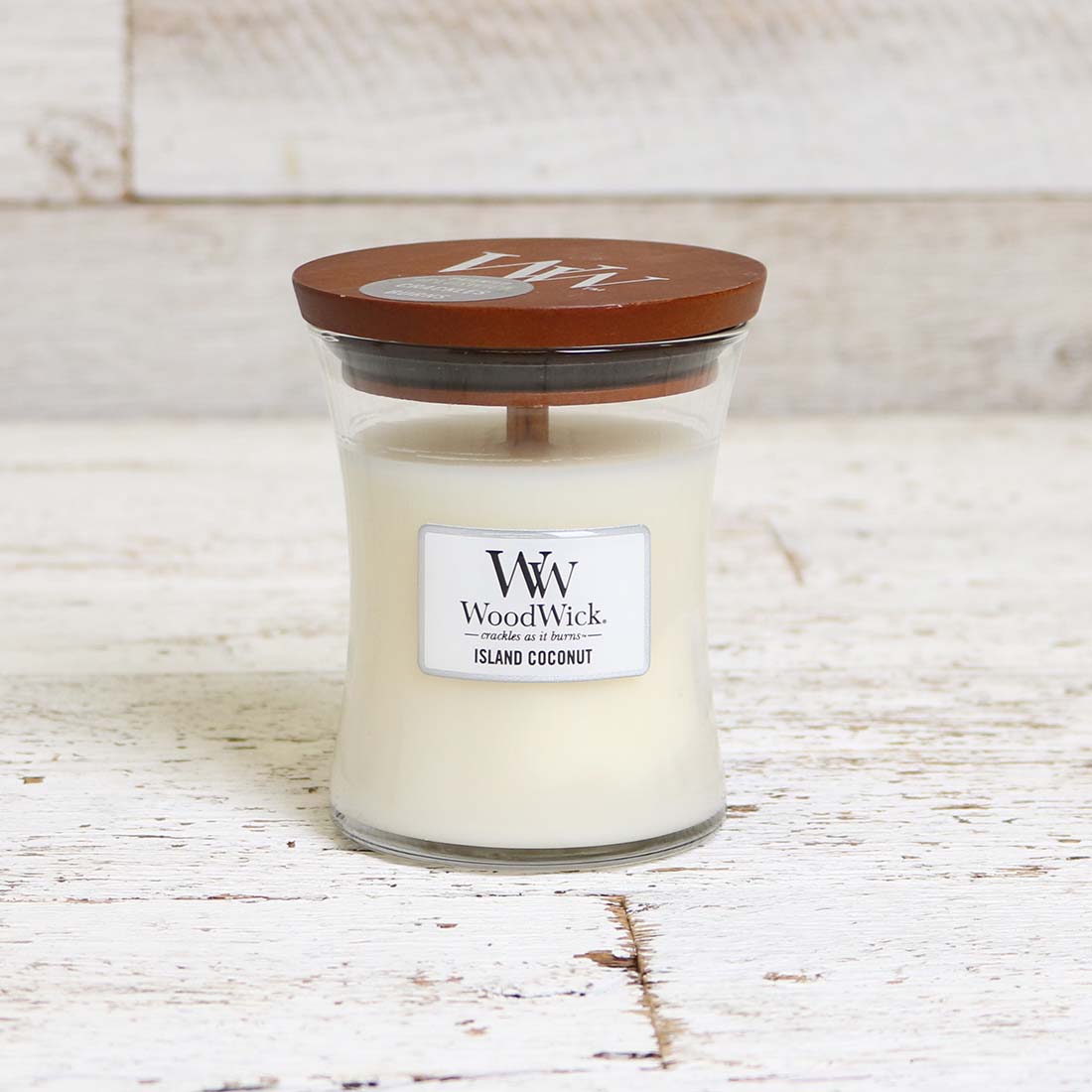 WoodWick Medium Island Coconut Candle Cracker Barrel