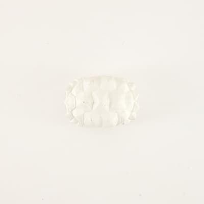 White Faux Turtle Shell