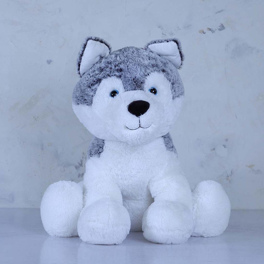 Large husky stuffed animal best sale