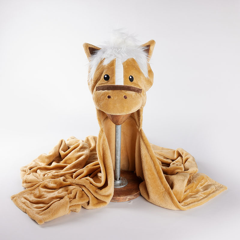 Horse Hooded Throw Horse Cracker Barrel