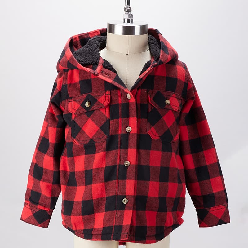 Buffalo check sale sherpa jacket