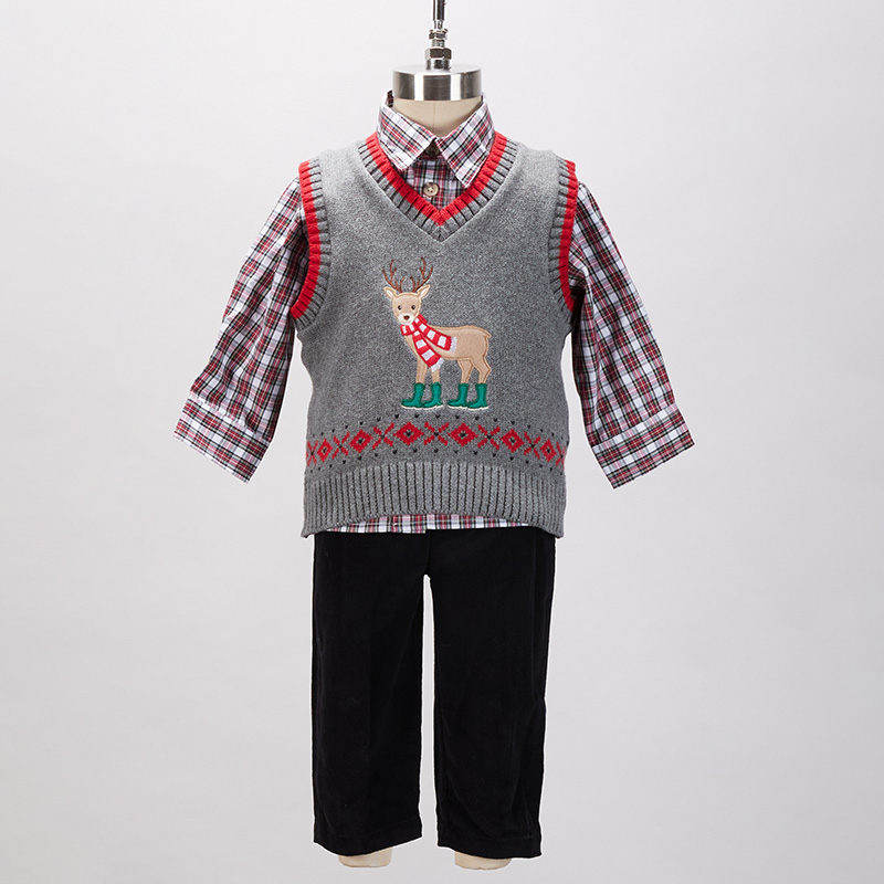 Baby boy christmas outlet sweater vest