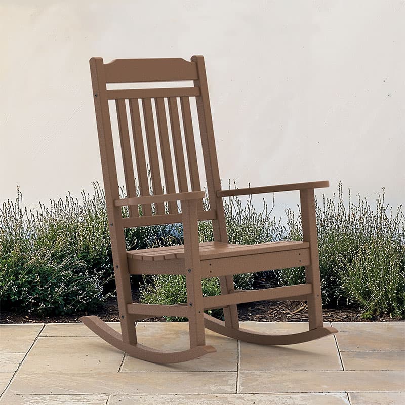 POLYWOOD All-Weather Heritage Legacy Slat Rocker - Cracker Barrel