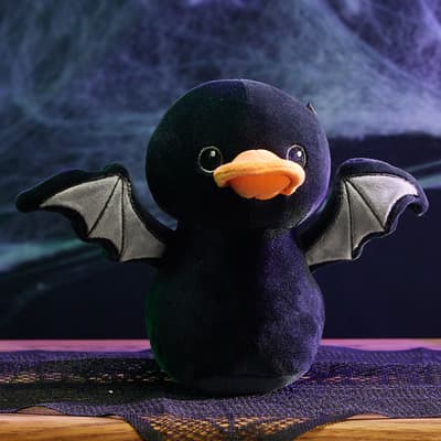 Black Bat Rubber Duck Plush