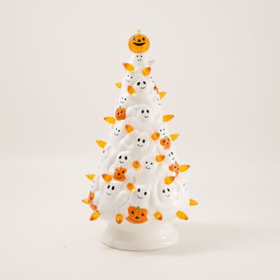 LED Ceramic Ghost Tree