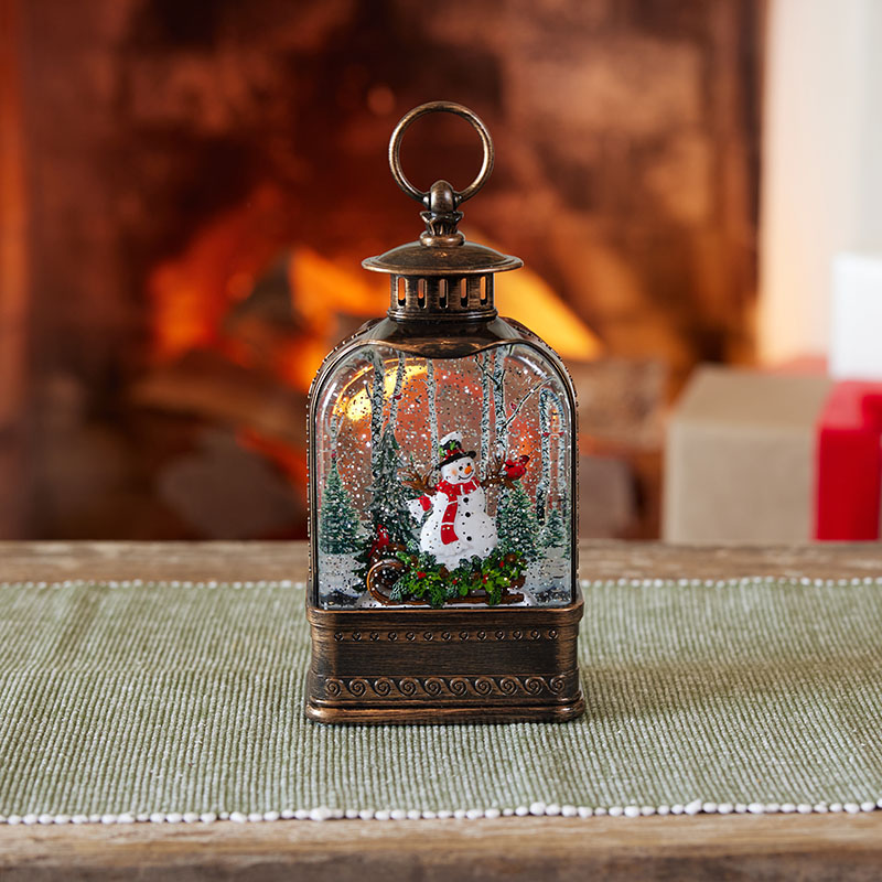 LED Snowman Glitter Globe - Cracker Barrel