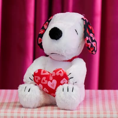 8" Snoopy with Hearts Valentine's Plush