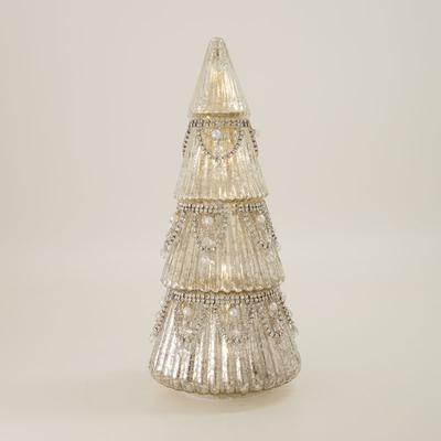 LED Glass Christmas Tree - Small