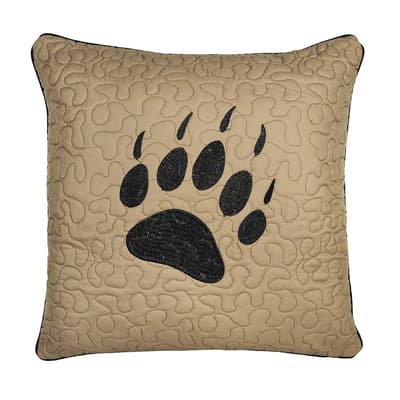 Bear Walk Paw Decorative Pillow by Donna Sharp