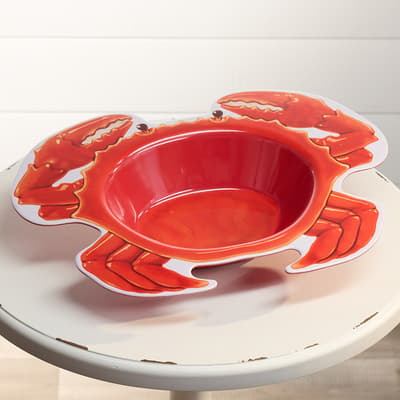 Melamine Crab Serving Bowl