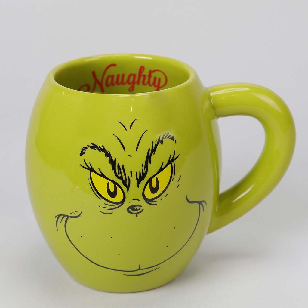 Hot Topic Dr. Seuss How The Grinch Stole Christmas Naughty & Nice Mug