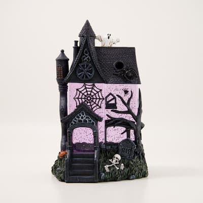 Haunted House Glitter Globe