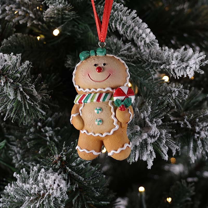 Resin Gingerbread Girl Ornament - Cracker Barrel