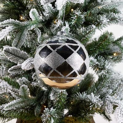 Jumbo Glitter Design Ball Ornament