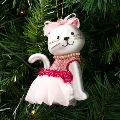 Glitter Kitten Ornament