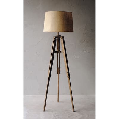 Mariner Wood Tripod Floor Lamp