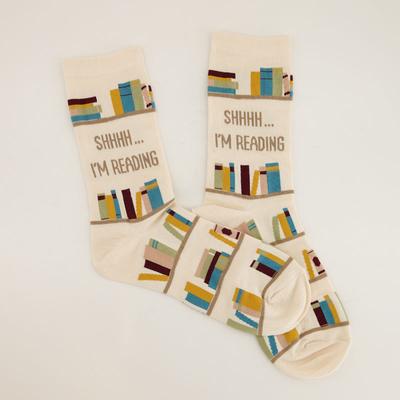 Shh I'm Reading Socks