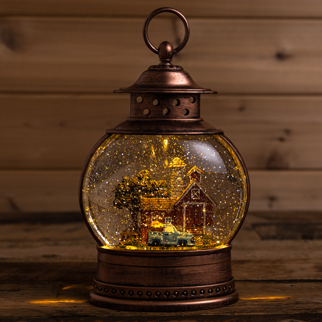 Gingerbread Bottle Glitter Globe - Cracker Barrel