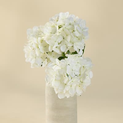 Jumbo White Faux Hydrangea Pick