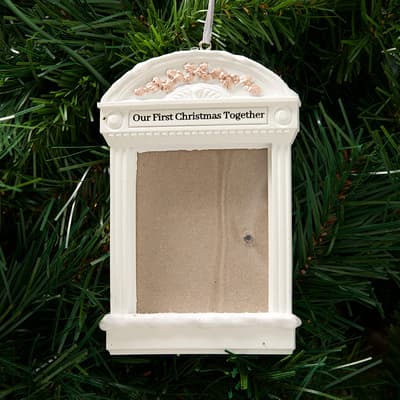 1St Xmas Together Photo Frame Ornament