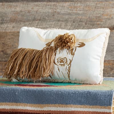 Highland Cow Decorative Pillow