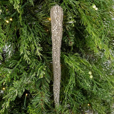 Gold Jeweled Icicle Ornament