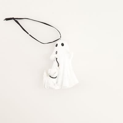 Resin Ghost Walking Dog Ornament