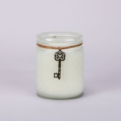 Hobnail Candle with Key