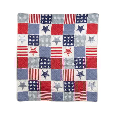 Your Lifestyle Star and Stripe Cotton Throw