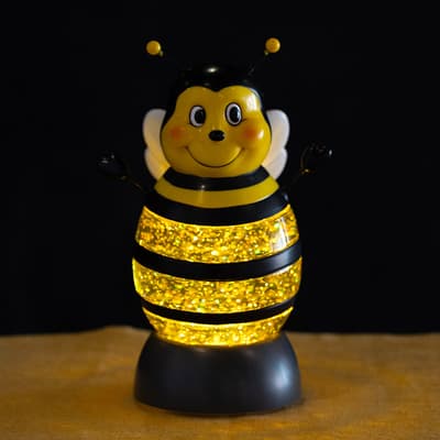 Bee Shaped Glitter Globe