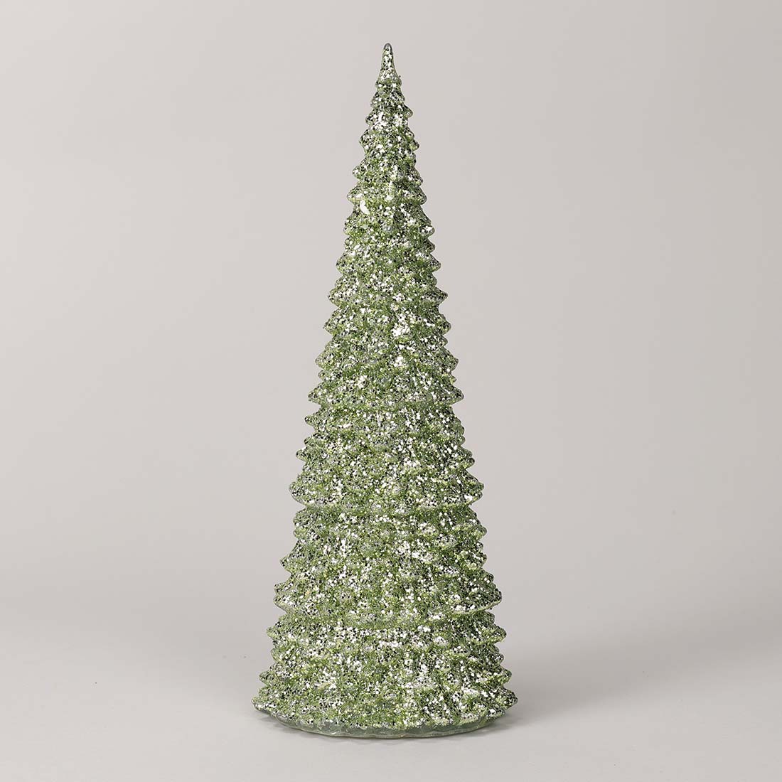 Light Up Green Glitter Tree Cracker Barrel