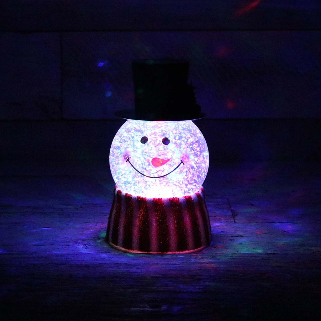 LED Snowman Glitter Globe - Cracker Barrel