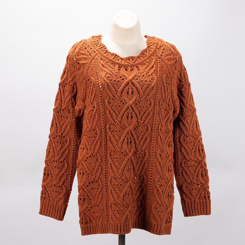 Rust hot sale knit sweater