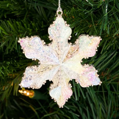 Iridescent Snowflake Ornament