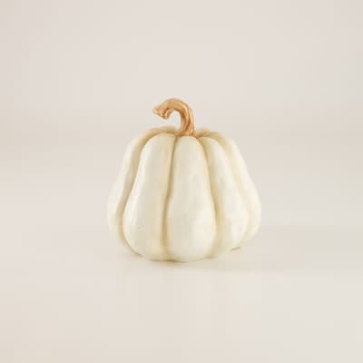 Decorative White Pumpkin