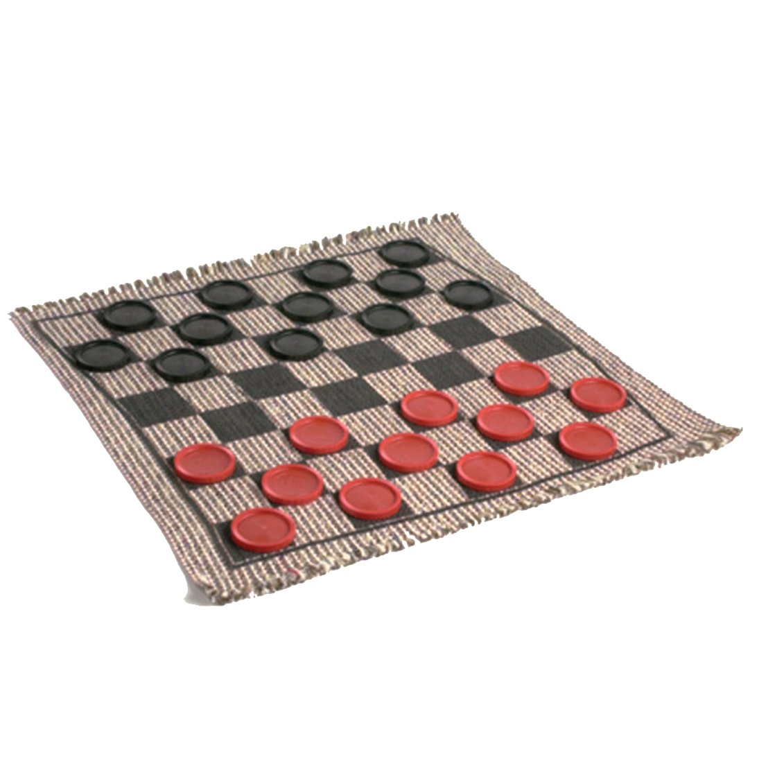 & Events & Family Fun Kids BBQ Giant 3-in-1 Checkers and Mega Tic Tac Toe with Reversible Rug Travel Great for Game Night Parties Indoor/Outdoor Jumbo Classic Board Games for Friends 