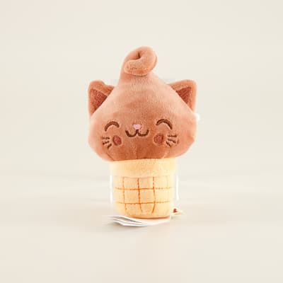Chocolate Kitty Cones Ice Cream Plush