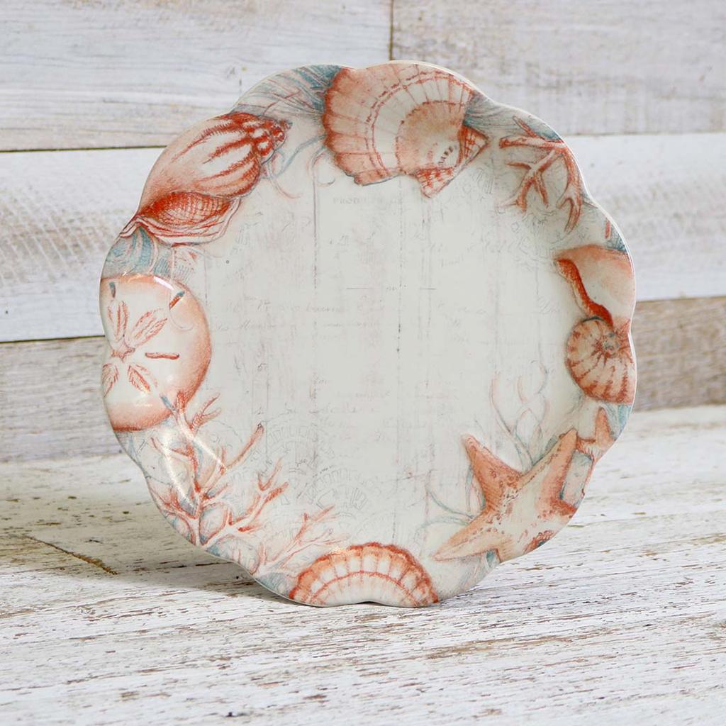Stoneware Seashell Dinner Plate - Cracker Barrel