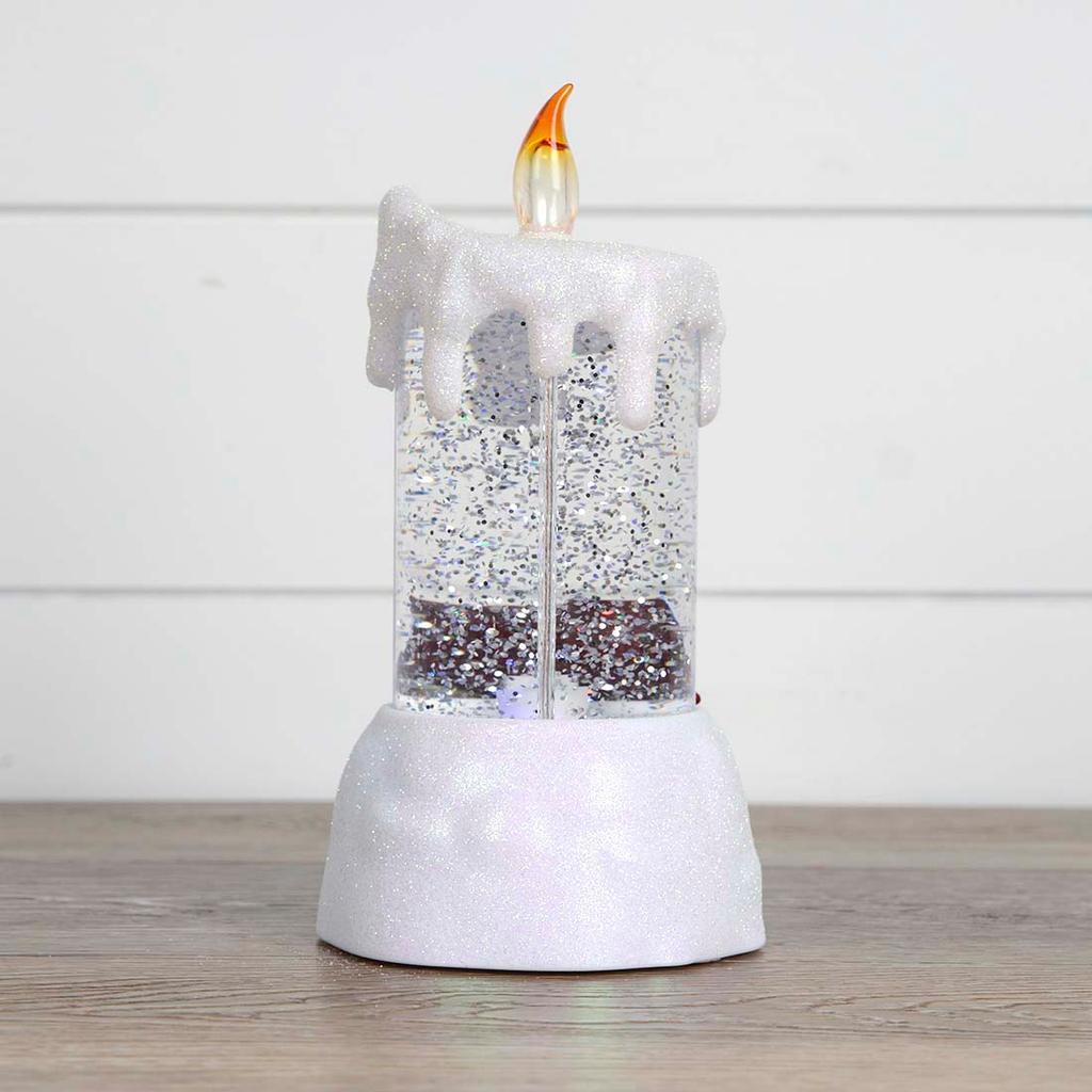 Christmas Cardinal Candle Glitter Globe - Cracker Barrel