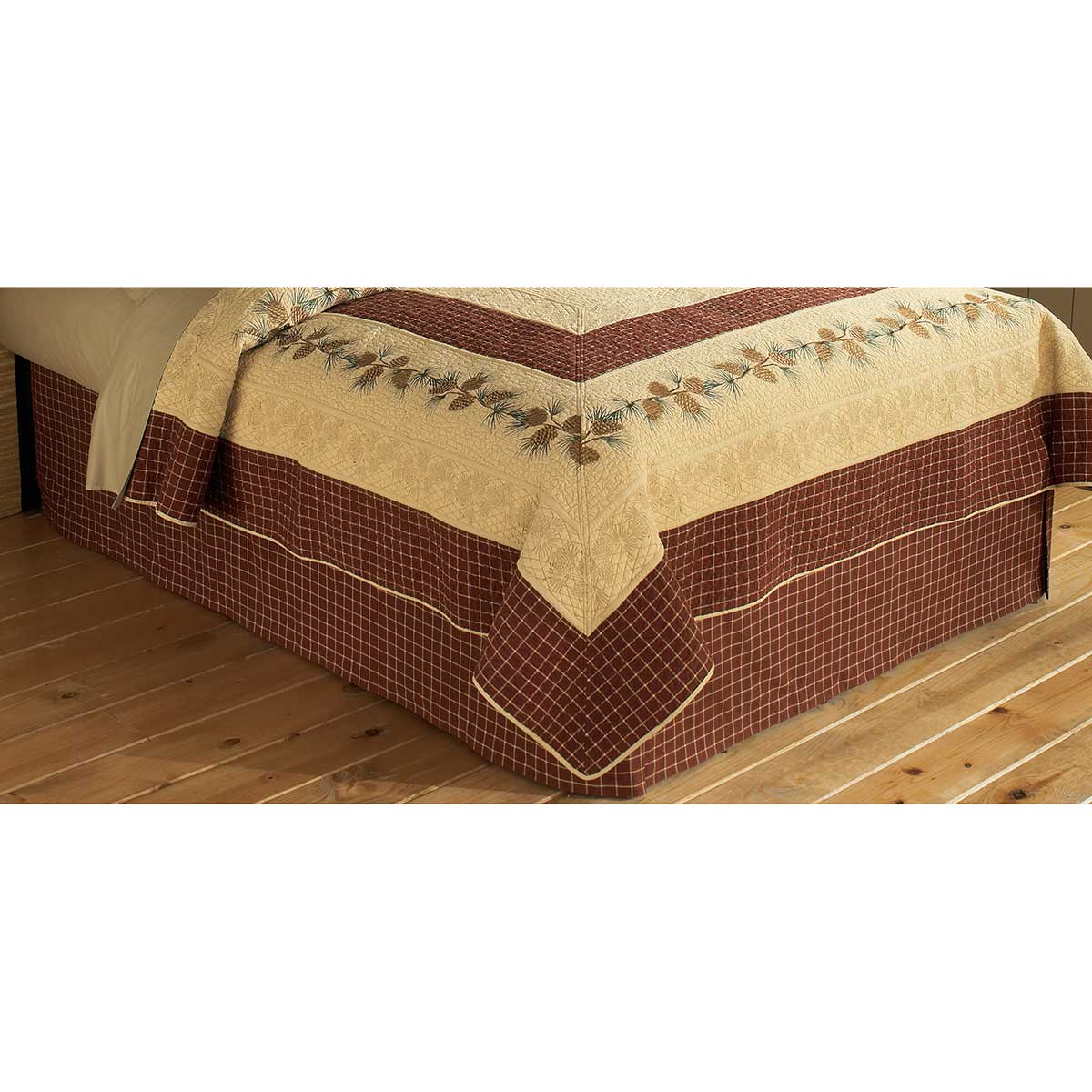 Pine Lodge Plaid Bed Skirt Queen Cracker Barrel