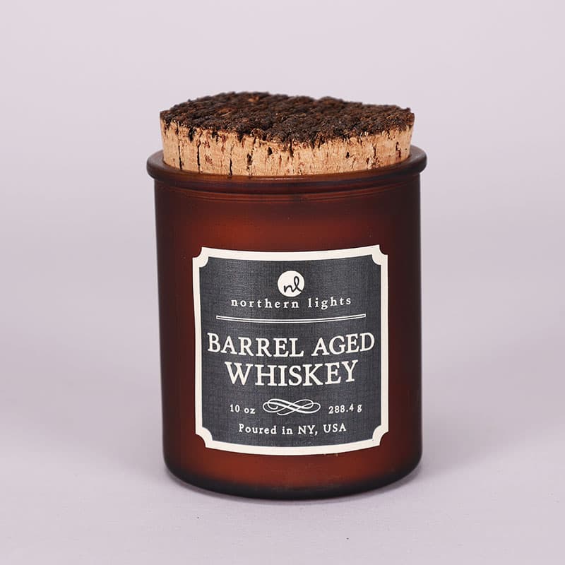 northern lights whiskey and tobacco candle 10 Oz. Northern Lightsreg; Barrel Aged Whiskey Candle