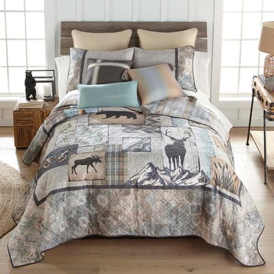 Donna Sharp Natures Collage King Quilt Set