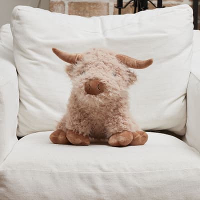 Fluffy Highland Cow Medium Plush