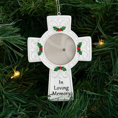Cross Photo Frame Ornament