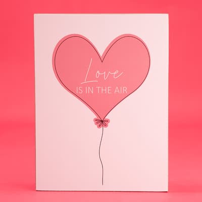 Love is in The Air Block Sign