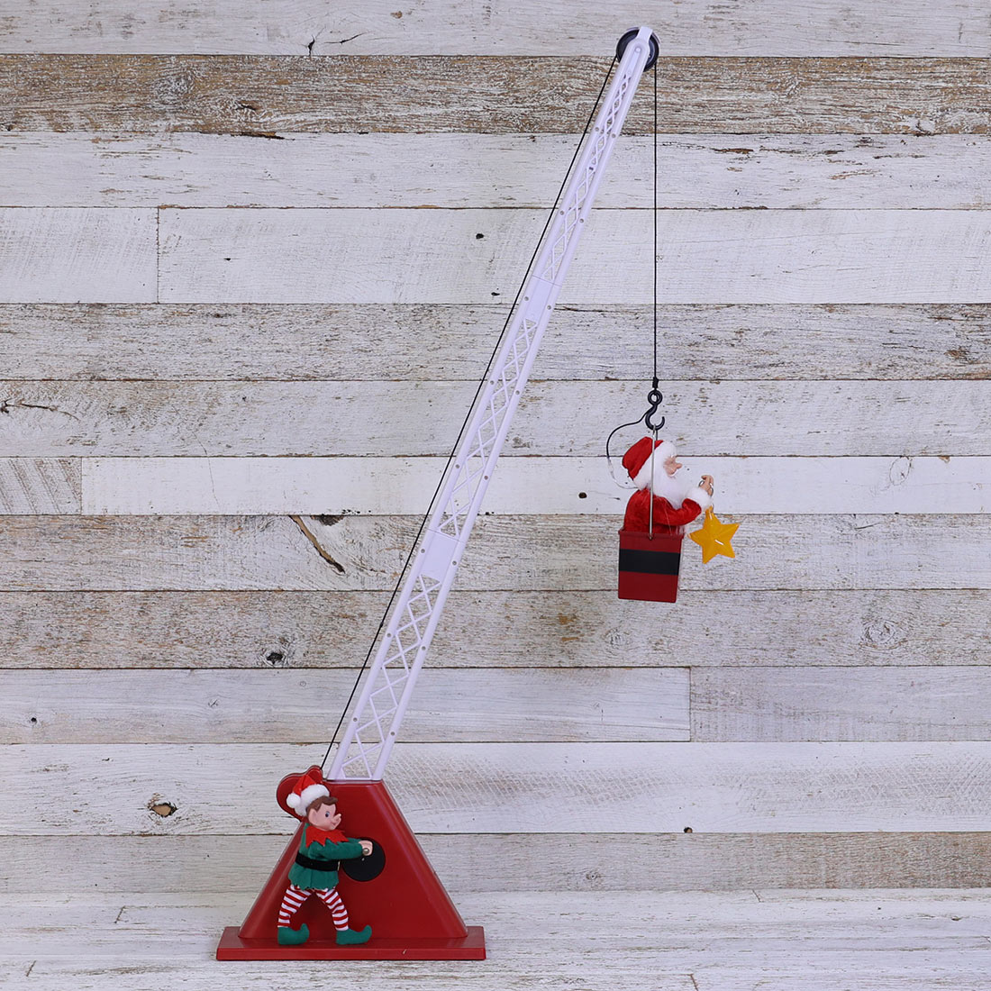 Musical Animated Santa Crane