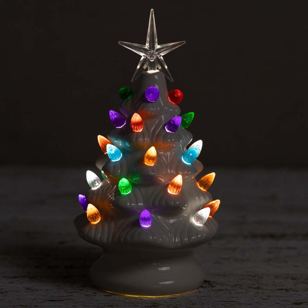 Ceramic Christmas Tree Accent Light - Cracker Barrel