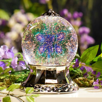 Butterfly Glitter Globe